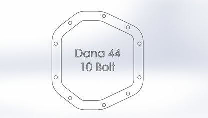 aFe Diff Cover 97-18 Jeep Wrangler (TJ/JK) ONLY Dana 44 Axle Front or Rear (Pro Series) 46-71110B 46-71110B Photo - Unmounted