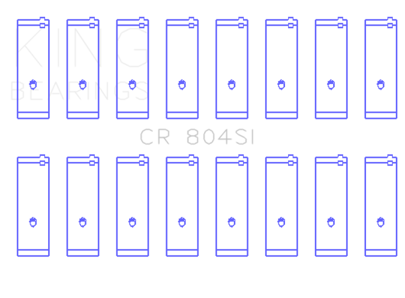 King Engine Bearings King Ford 260CI/289CI/302 5.0L Windsor Connecting Rod Bearing Set CR804SI CR804SI Photo - Primary