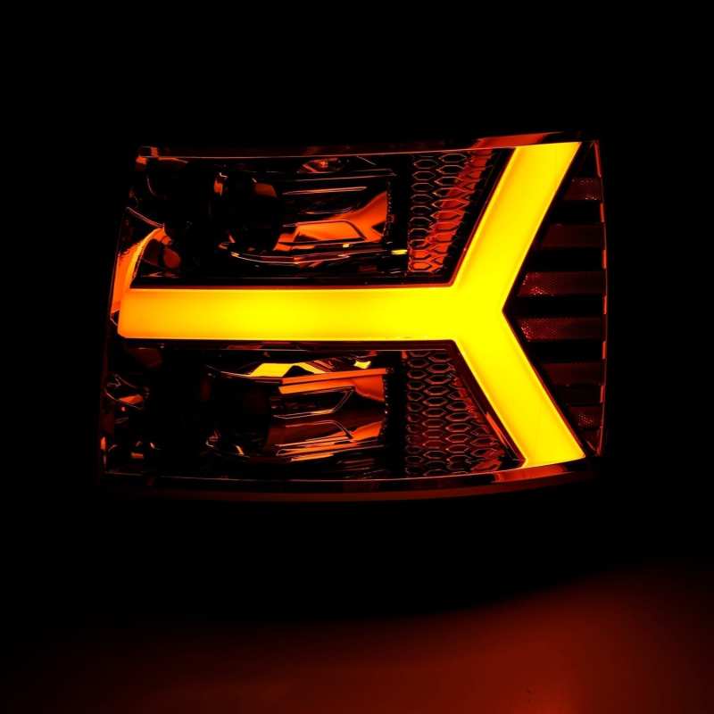 AlphaRex 07-13 Chevy 1500 LUXX LED Proj Headlights Plank Design Chrome w/ Activ Light/Seq Signal/DRL 880222 880222 User 3