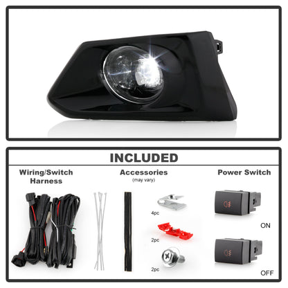 Spyder Nissan Altima 19-20 OEM Full LED Fog Lights w/ Universal Switch Clear FL-NA19-LED-C 5087065 5087065 User 1