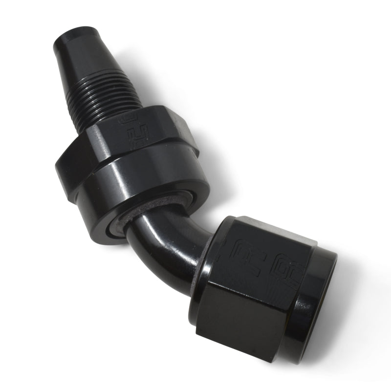 Russell -10 An Hose End Without Socket 45 Degree Polished & Black Anodized 615113 Photo - out of package