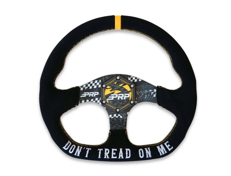 PRP Seats PRP Dont Tread on Me Comp-R Suede Steering Wheel (D-Shaped) G248-TR G248-TR Photo - Close Up