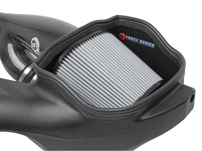 aFe 17-20 Ford F-150/Raptor Track Series Carbon Fiber Cold Air Intake System With Pro DRY S Filters 57-10010D 57-10010D Photo - Close Up