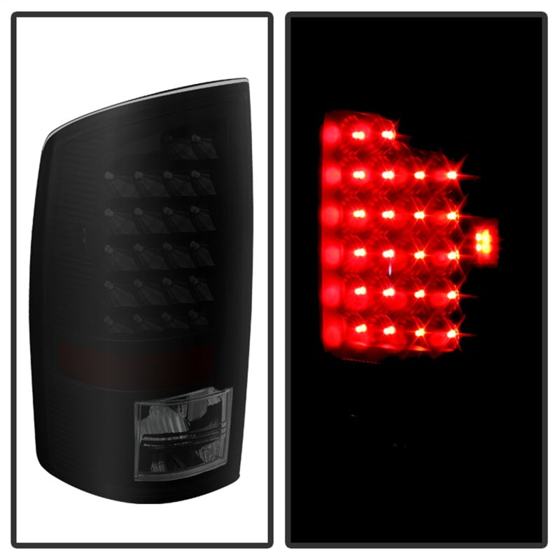 SPYDER Xtune Dodge Ram 02-06 1500 / Ram 2500/3500 03-06 LED Tail Light Black Smoke ALT-JH-DR02-LED-BKSM 5077509 5077509 Photo - Unmounted