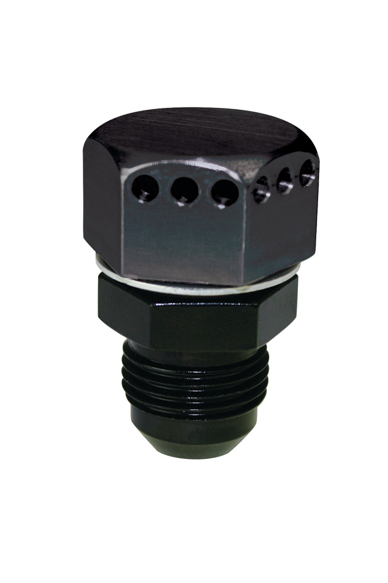 Moroso Positive Seal Vented Fitting -8An Male - Aluminum - Single 22627 22627 Photo - Primary
