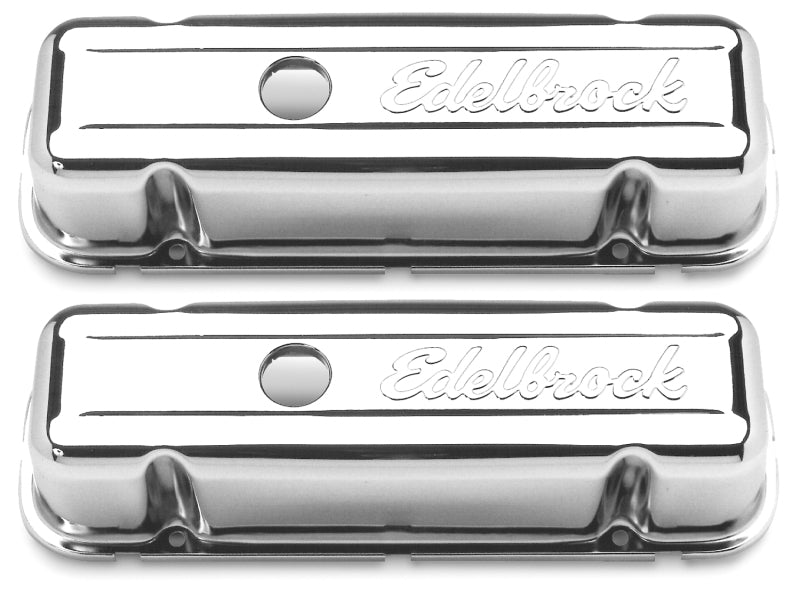 Edelbrock Valve Cover, Signature Series, Buick, 1977 & later 3.8L & 4.1L V6, Chr 4486 Photo - Primary