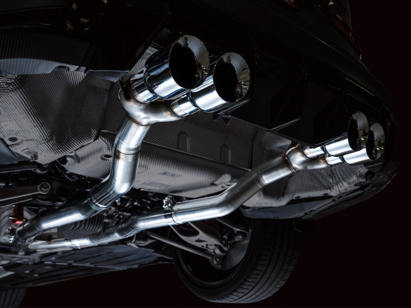AWE Tuning AWE Track Edition Catback Exhaust for BMW G8X M3/M4 - Chrome Silver Tips 3020-43482 3020-43482 Photo - Mounted