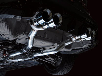 AWE Tuning AWE Track Edition Catback Exhaust for BMW G8X M3/M4 - Chrome Silver Tips 3020-43482 3020-43482 Photo - Mounted