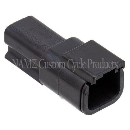 NAMZ Deutsch DTM 2-Position Receptacle w/2 Stamped Terminals & Wedgelock - Black (HD 74102-98BK) MDR-2B MDR-2B Photo - Primary