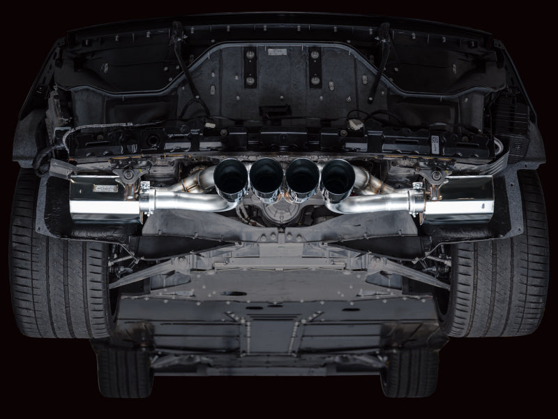 AWE Tuning AWE 2023 C8 Corvette Z06 SwitchPath Cat-Back Exhaust - Diamond Black Tips 3025-43906 3025-43906 Photo - Mounted