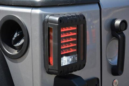 DV8 Offroad 07-18 Jeep Wrangler JK Horizontal LED Tail Light TLJK-01 TLJK-01 Photo - Mounted