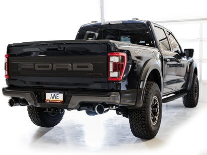 AWE Tuning AWE Gen 3 Raptor SwitchPath Exhaust  - Chrome Silver Tips 3025-32356 3025-32356 Photo - Mounted