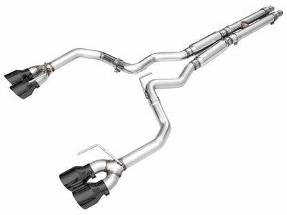 AWE Tuning AWE 2024 Ford Mustang Dark Horse S650 RWD Track Edition Catback Exhaust w/ Quad Diamond Black Tips 3020-43375 3020-43375 Photo - Primary