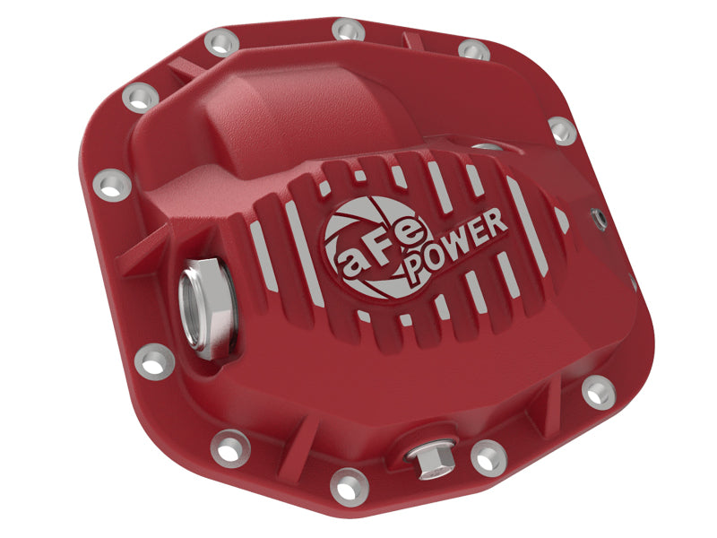 aFe Pro Series Front Differential Cover Red (Dana M186) Jeep Wrangler (JL) 46-71010R Photo - Unmounted