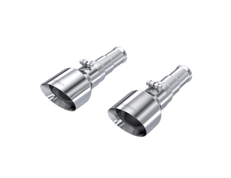 MBRP 19-24 Ram 1500 5.7L Hemi 3in Inlet 5in OD Dual Wall Angle Cut T304 SS Exhaust Tips - Pairs T5199 T5199 Photo - Primary
