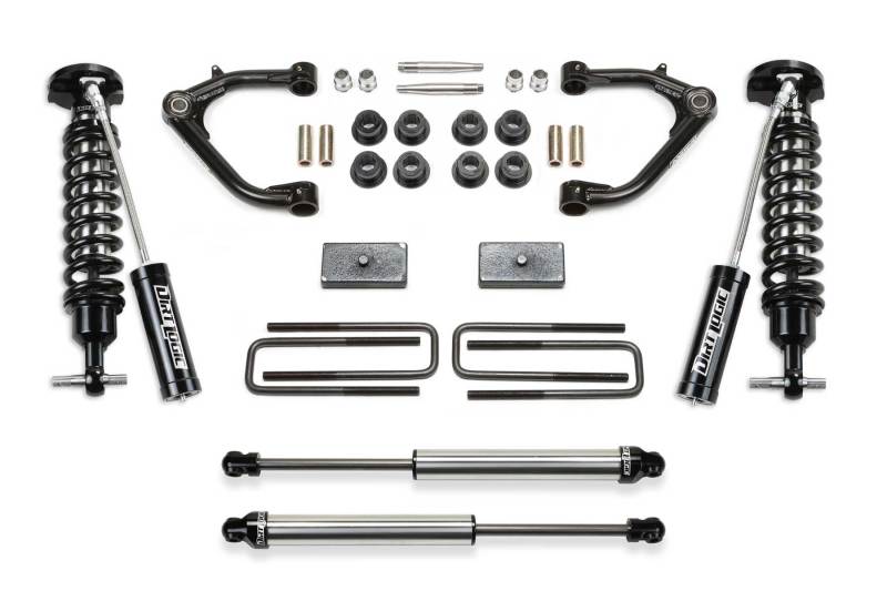 Fabtech 2019 C/K1500 2WD/4WD 3in Uniball UCA System w/DL 2.5 Resi Coilovers & Rear DL Shocks K1130DL K1130DL Photo - Primary
