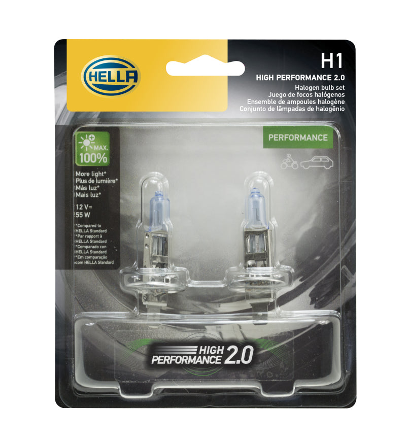 Hella H1 12V 55W Hella High Performance Xenon Bulb (Pair) H1 2.0TB H1 2.0TB Photo - in package