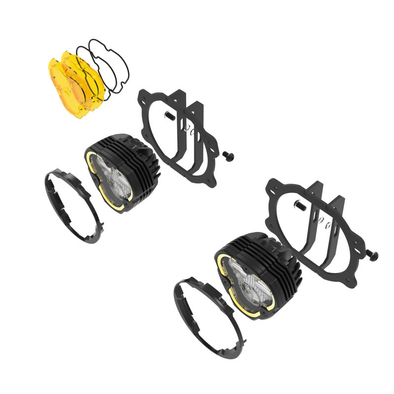 KC HiLiTES FLEX ERA 3 Dual Mode SAE Fog Lights - 2-Light Master Kit for Jeep JK/JL/JT Plastic Bumper 97146 97146 User 2