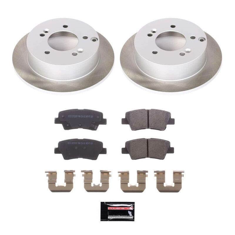 PowerStop Power Stop 09-10 Hyundai Sonata Rear Semi-Coated Rotor Kit SC5395 SC5395 Photo - Primary