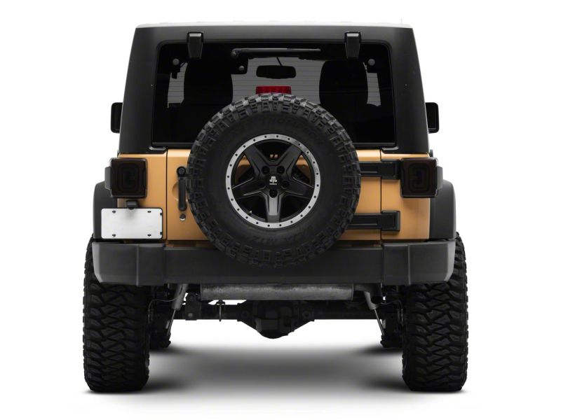 Raxiom 07-18 Jeep Wrangler JK Axial Series LED Tail Lights- Blk Housing (Smoked Lens) J183262 J183262 Photo - Close Up