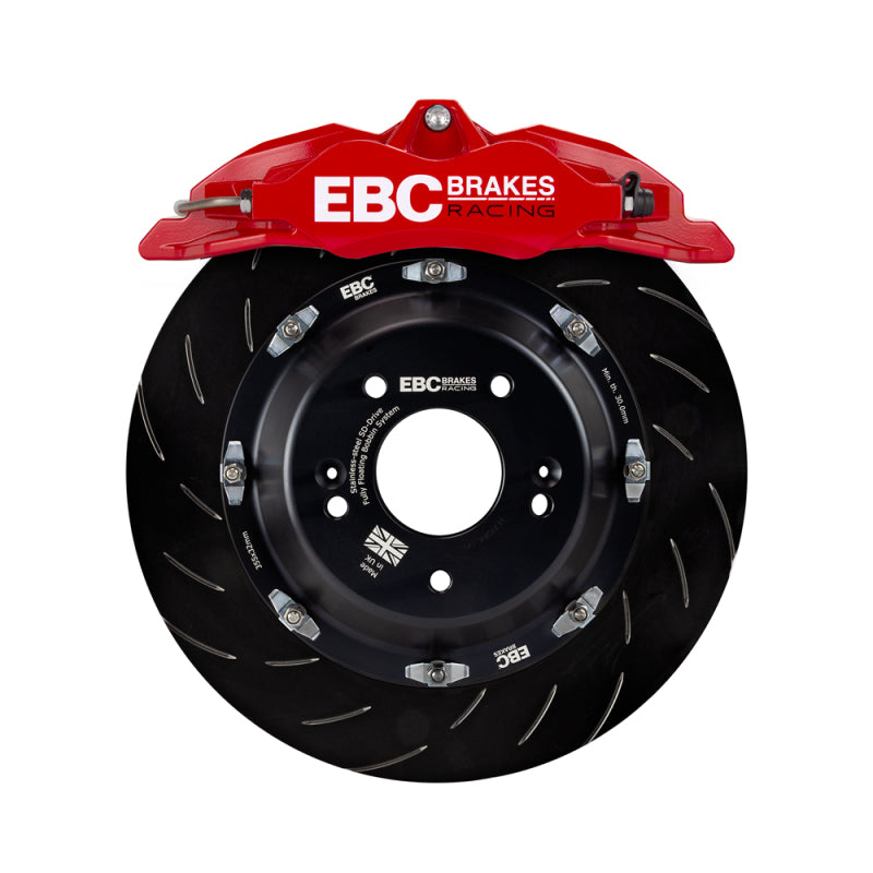 EBC Racing 13-19 Volkswagen Golf GTI Red 6 Piston Apollo Calipers 355mm Rotors Front Big Brake Kit BBK033RED-1