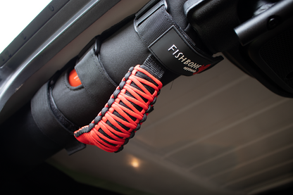 Fishbone Offroad Paracord Grab Handles w/Three Straps Red FB55280 FB55280 User 1