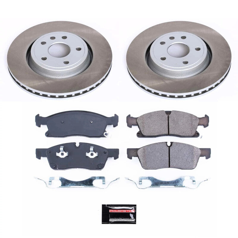 PowerStop Power Stop 11-12 Jeep Grand Cherokee Front Semi-Coated Rotor Kit SC5954 SC5954 Photo - Primary