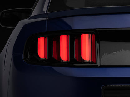 Raxiom 13-14 Ford Mustang Vector V2 Tail Lights- Black Housing (Clear Lens) 408606 408606 Photo - Primary