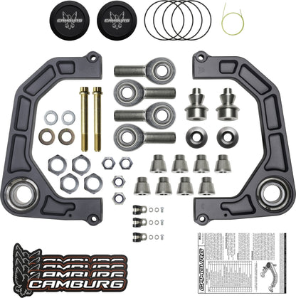 Camburg Toyota Tacoma 05-23 / 4-Runner 03-23 / FJ 07-14 KINETIK V2 Billet Uniball Upper Arms CAM-310184-GRY CAM-310184-GRY Photo - out of package