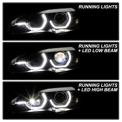 Spyder BMW X5 E70 07-10 Xenon/HID AFS High-Power LED Headlights - Black PRO-YD-BMWE7007AFSHIDAP-BK 5088239 5088239 User 6