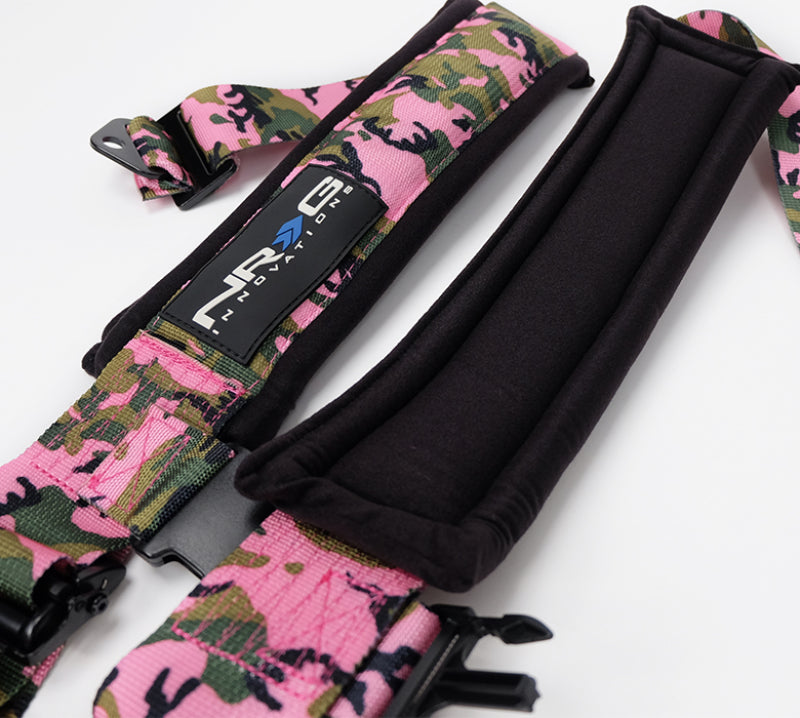 NRG SFI 16.1 5pt 3in. Seat Belt Harness/ Latch Link - Pink Camo SBH-5PCPKCAMO-1221 SBH-5PCPKCAMO-1221 Photo - Primary