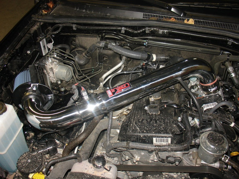 Injen 05-20  Toyota Tacoma 2.7L  Wrinkle Blk Power-Flow Air Intake w/MR Tech/Heat Shield/Nano Filter PF2011WB PF2011WB Photo - Mounted