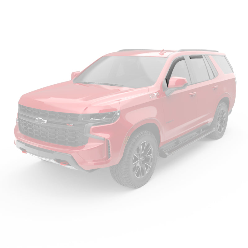 EGR 21-23 Chevrolet Tahoe In-Channel Window Visors Front/Rear Set Matte Black 571885 571885 Photo - Mounted
