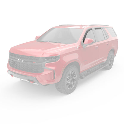 EGR 21-23 Chevrolet Tahoe In-Channel Window Visors Front/Rear Set Dark Smoke 571881 571881 Photo - Mounted