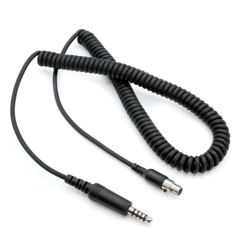 Rugged Radios Firetruck Intercom Headset Coil Cord for Firecom Style Jacks 5 Foot CC-FIRECOM-5 CC-FIRECOM-5 Photo - Primary