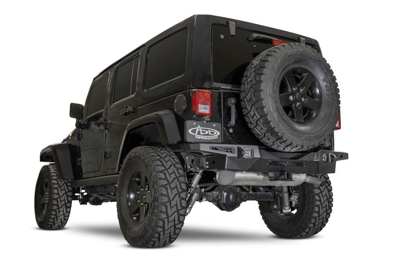 Addictive Desert Designs 17-18 Jeep JK Stealth Fighter HD Rear Bumper R951271280103 R951271280103 Photo - Mounted