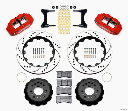 Wilwood Narrow Superlite 6R Front Hat Kit 14.00in Drill Red 93-96 Mazda RX7 140-11964-DR 140-11964-DR Photo - Primary
