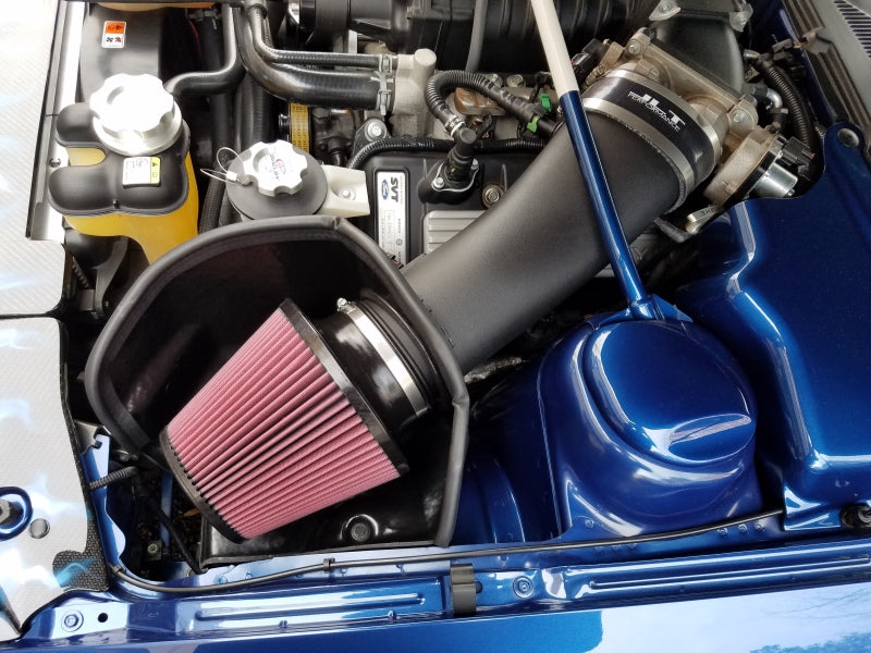 JLT 07-09 Ford Mustang GT500 Black Textured Big Air Intake Kit w/Red Filter - Tune Req CAIP-GT500-07 CAIP-GT500-07 Photo - Primary