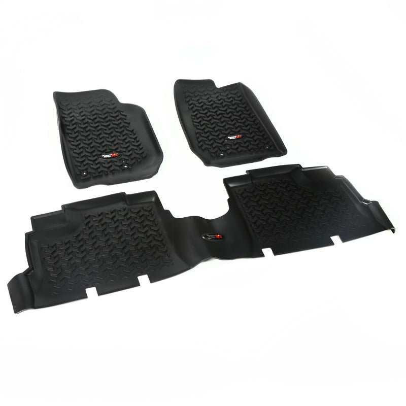 Rugged Ridge All Terrain Floor Liner Kit,Black;07-18 Jeep Wrangler JK,4 Door 12987.04 Photo - Primary