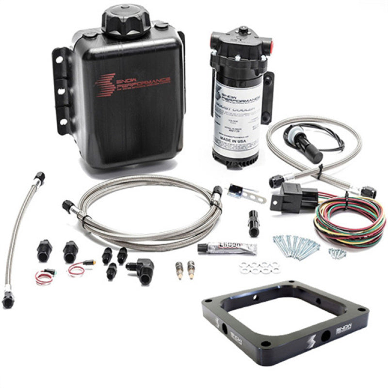 Snow Performance Gas Carbureted 4500 Flange Stage 1 Water Inj Kit (WOT Activated SS Braided Lines) SNO-15035-BRD SNO-15035-BRD Photo - Primary