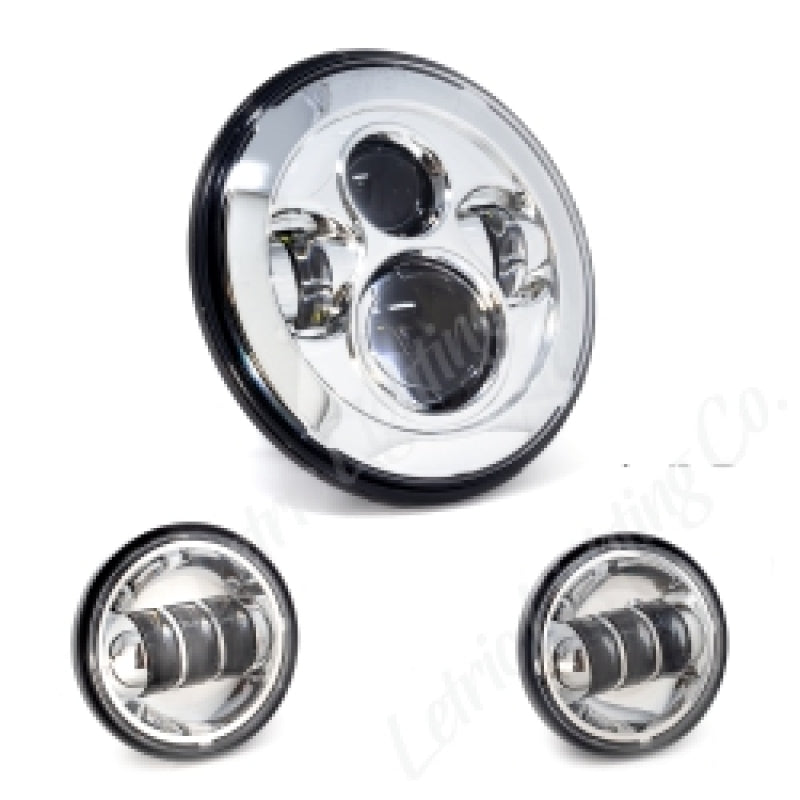 Letric Lighting 7in Led Hdlght W/Pass Lmps Chr LLC-ILHK-7C LLC-ILHK-7C Photo - Primary