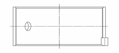 ACL Ford/Lotus 1500/1600 OHV/Twin Cam 020 Oversized High Performance Rod Bearing Set 4B603H-20 4B603H-20 Technical Drawing