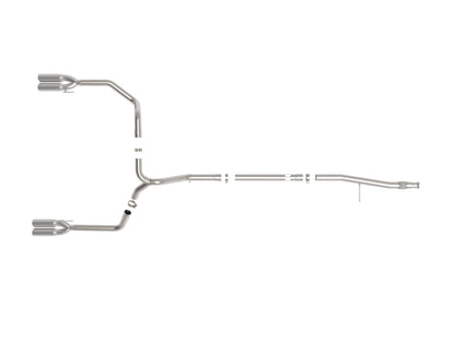 aFe Vulcan Series 3in 304SS DPF-Back 20-21 GM Trucks L6-3.0L (td) LM2 - Dual Polished Tip 49-34130-P 49-34130-P Photo - Unmounted