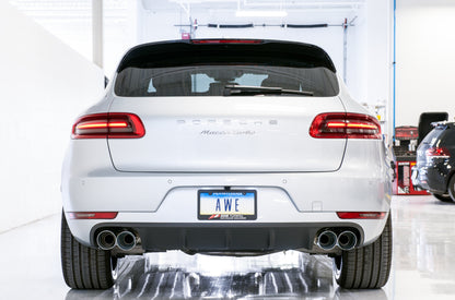 AWE Tuning Porsche Macan Touring Edition Exhaust System - Chrome Silver 102mm Tips 3015-42068 3015-42068 Photo - Mounted