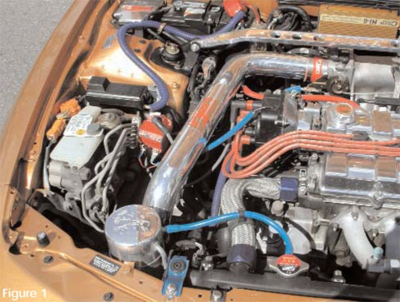 Injen 97-01 Integra Type R Black Cold Air Intake *Special Order* RD1425BLK RD1425BLK Photo - Mounted