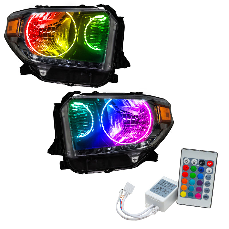 ORACLE Lighting Oracle 14-17 Toyota Tundra SMD HL - Dual Halo Kit - ColorSHIFT w/ Simple Controller 7204-504 7204-504 Photo - Primary