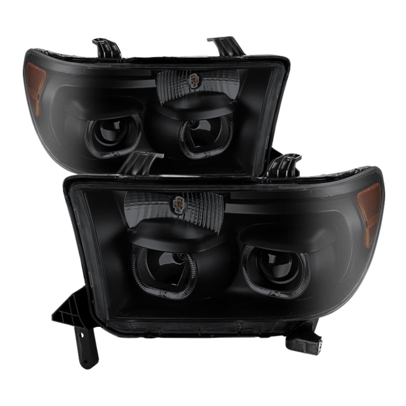SPYDER Xtune Toyota Tundra 07-13 Projector Headlights Eliminates AFS LED Halo Smoked PRO-JH-TTUN07-CFB-BSM 9032318 9032318 Photo - Primary