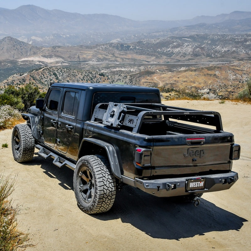 Westin 2021 Jeep Gladiator Overland Cargo Rack - Textured Black 51-10005 51-10005 Photo - Mounted