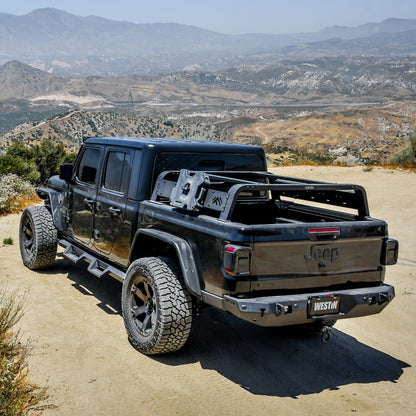 Westin 2021 Jeep Gladiator Overland Cargo Rack - Textured Black 51-10005 51-10005 Photo - Mounted