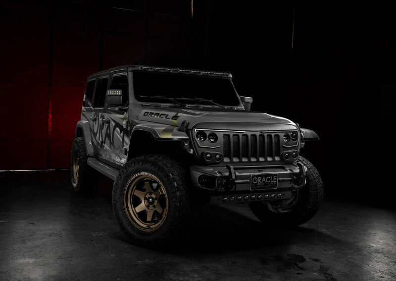 ORACLE Lighting Oracle Jeep Wrangler JL/Gladiator JT Integrated Windshield LED Light Bar System 5917-023 5917-023 Photo - lifestyle view